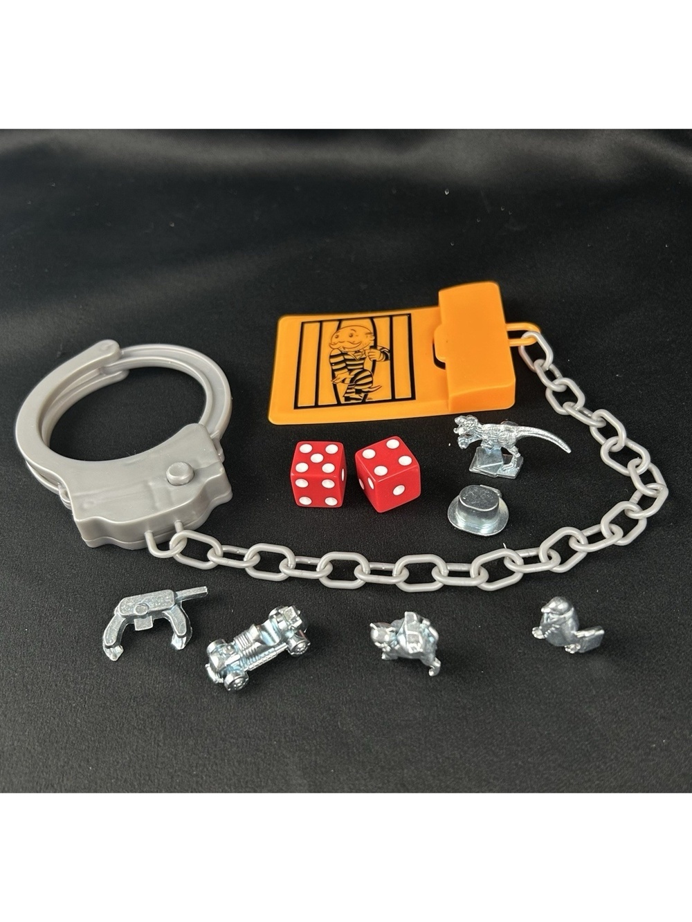 Monopoly Cheaters Edition Extra Replacement Game Tokens, Red Dice & Hand Cuffs